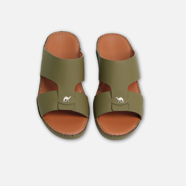 EBL ARABIC SANDAL AKS25 OLIVE GREEN2